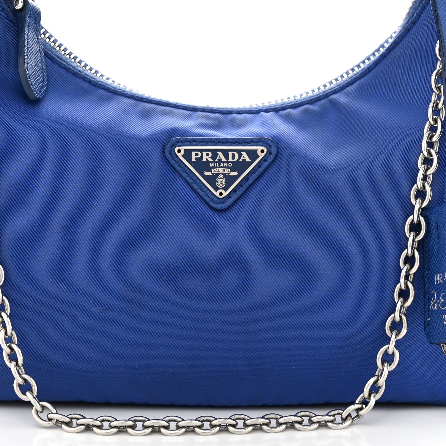 Prada Nylon Re-Edition 2005 Shoulder Bag Indaco 9 of 15
