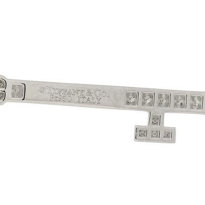 Tiffany Platinum Diamond .28ctw Dragonfly Key Pendant 4 of 5