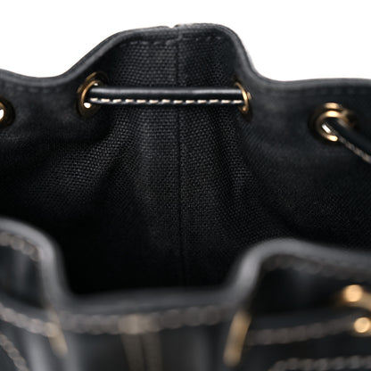 Fendi Canvas Vitello King F is Fendi FF Embroidered Mini Mon Tresor Bucket Bag Black 13 of 16