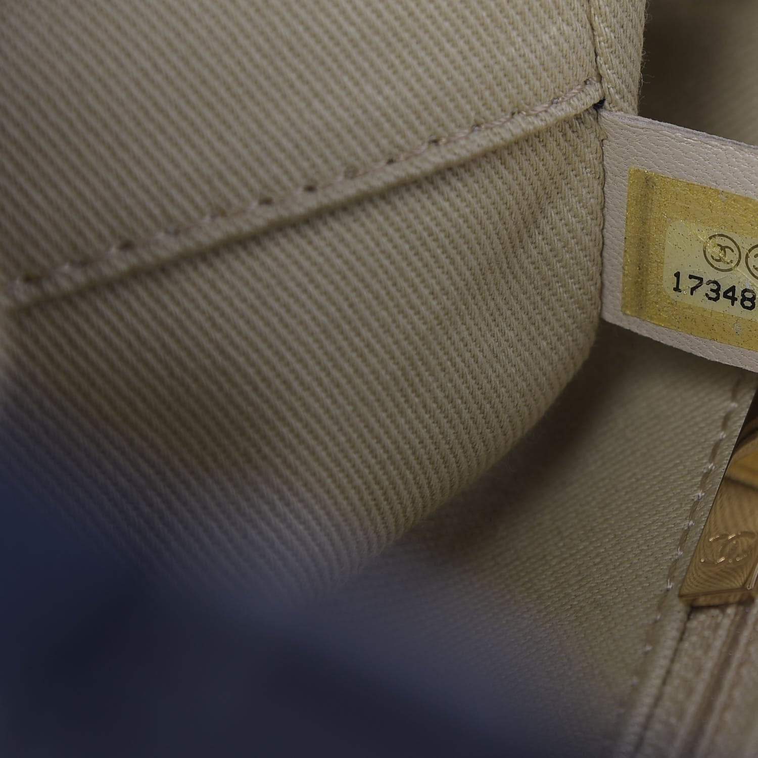 Chanel Denim Mini Deauville Tote Dark Blue 9 of 9