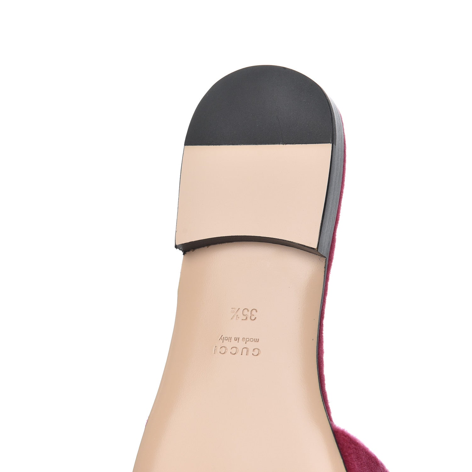 Gucci Velvet Crystal Square G Madelyn Slide Sandals 35.5 Light Raspberry Rose 10 of 14