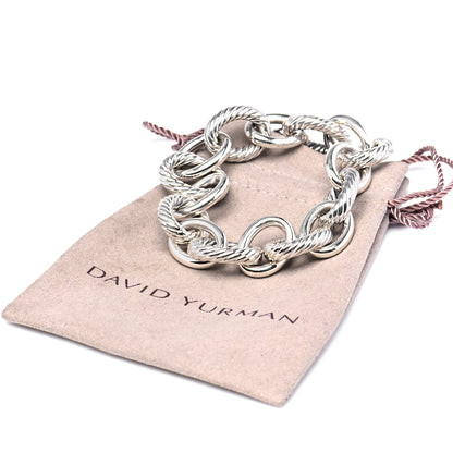 David Yurman Sterling Silver 17mm Extra Large Oval Link Bracelet 7 of 7
