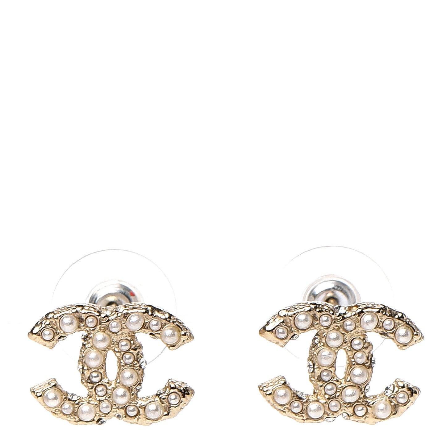 Pearl CC Earrings Gold