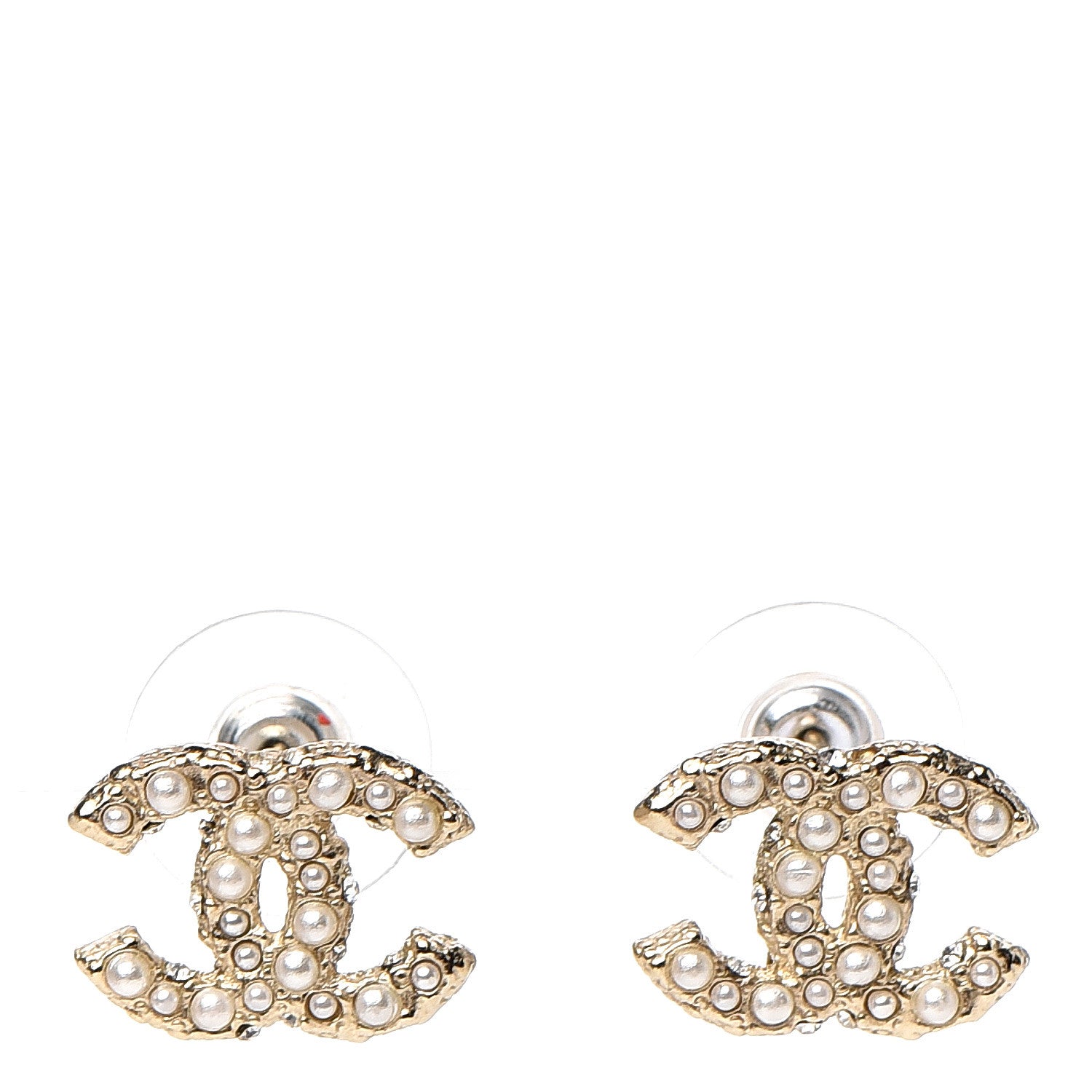 Chanel Pearl CC Earrings Gold 1 of 5