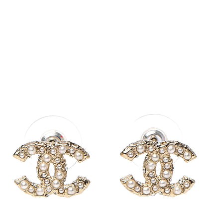 Chanel Pearl CC Earrings Gold 1 of 5