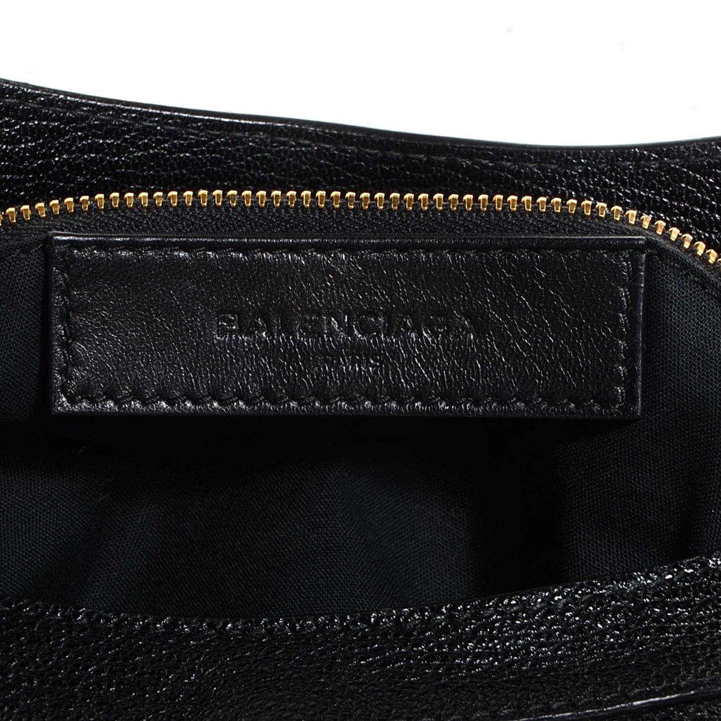Chevre Gold Metallic Edge Hardware City Black