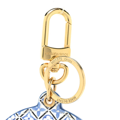 Louis Vuitton Monogram Illustre Resort Bag Charm Key Holder Blue 3 of 3