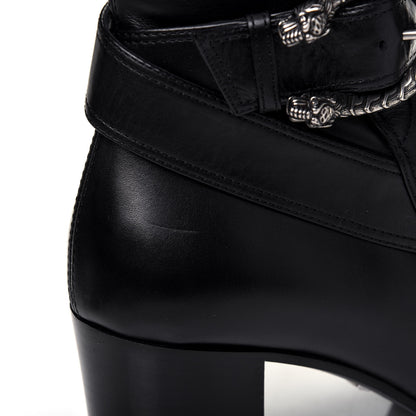 Gucci Calfskin Dionysus Elizabeth Knee High Boots 38 Black 11 of 17