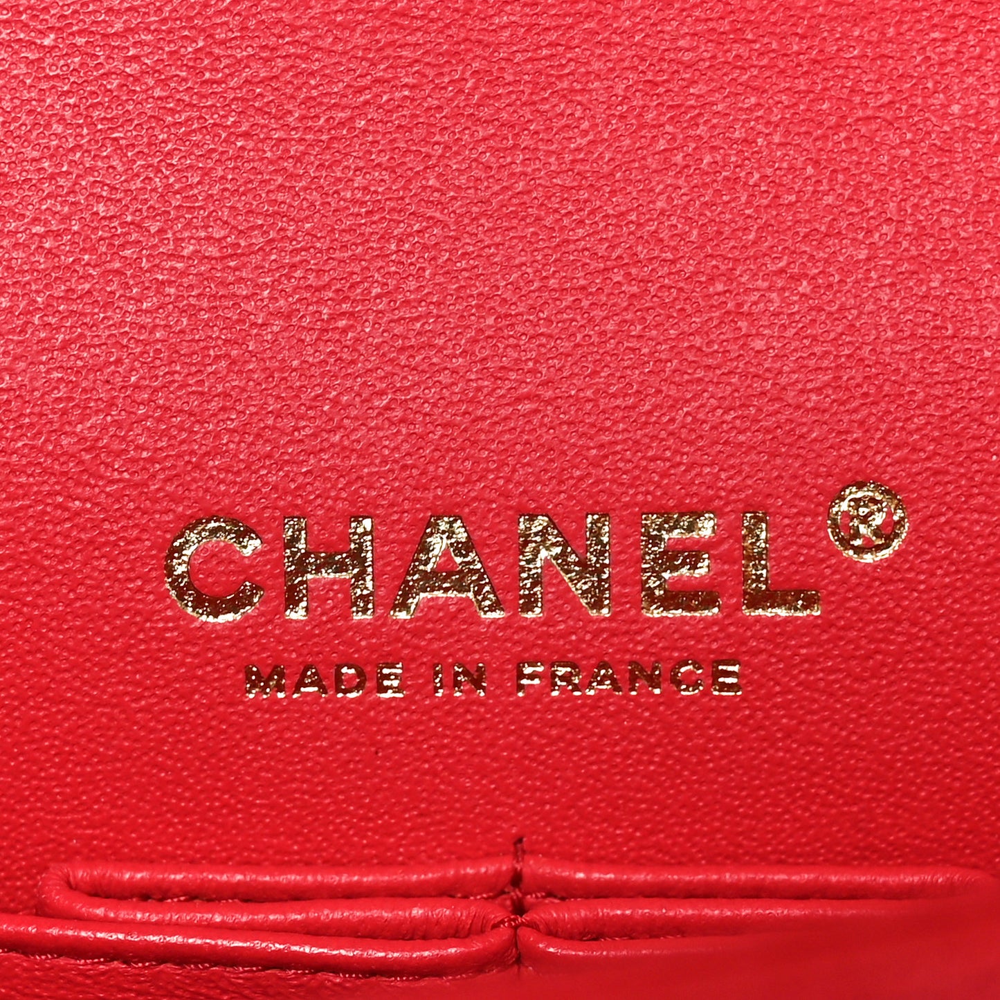 Caviar Quilted Small Double Flap Red