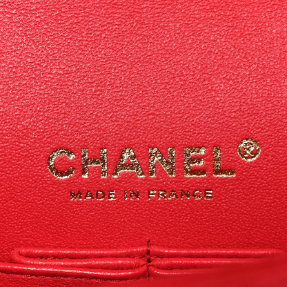 Chanel Caviar Quilted Small Double Flap Red 7 of 10