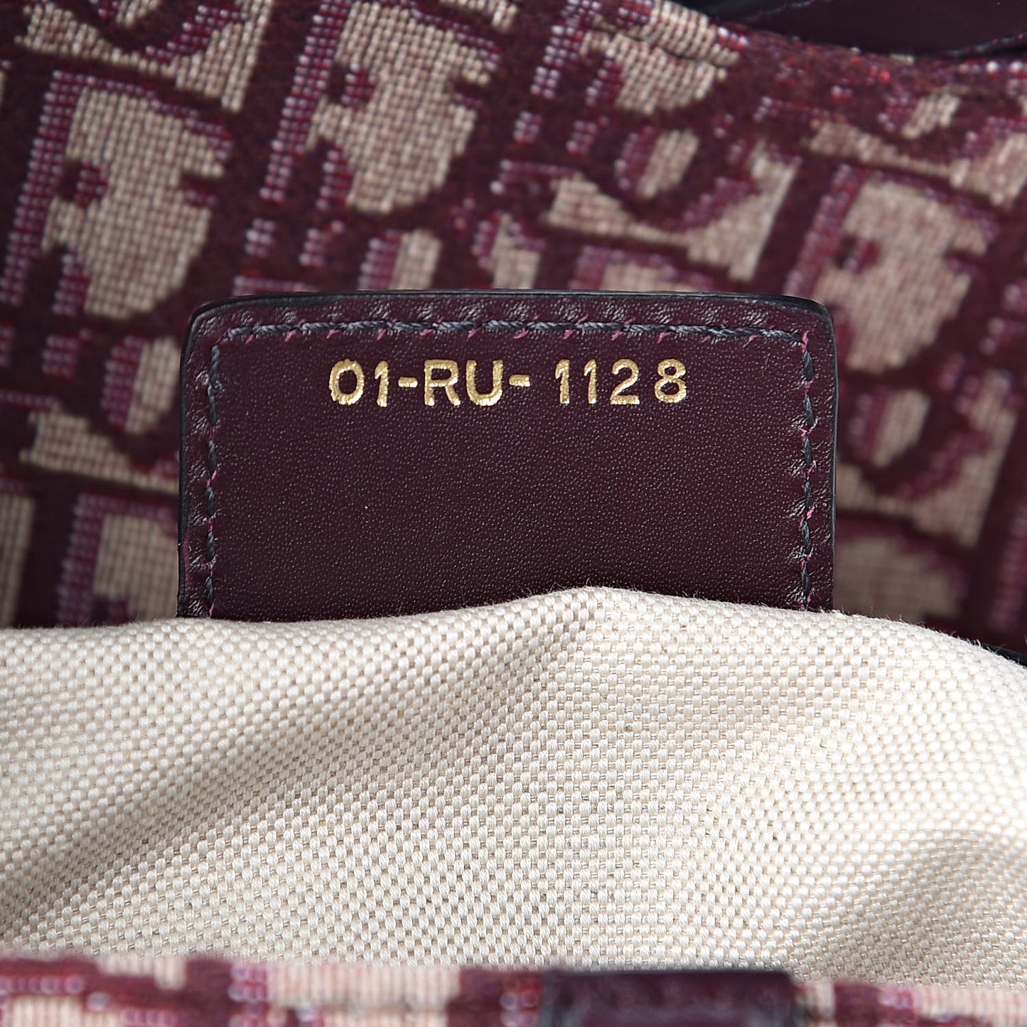 Oblique Saddle Bag Burgundy