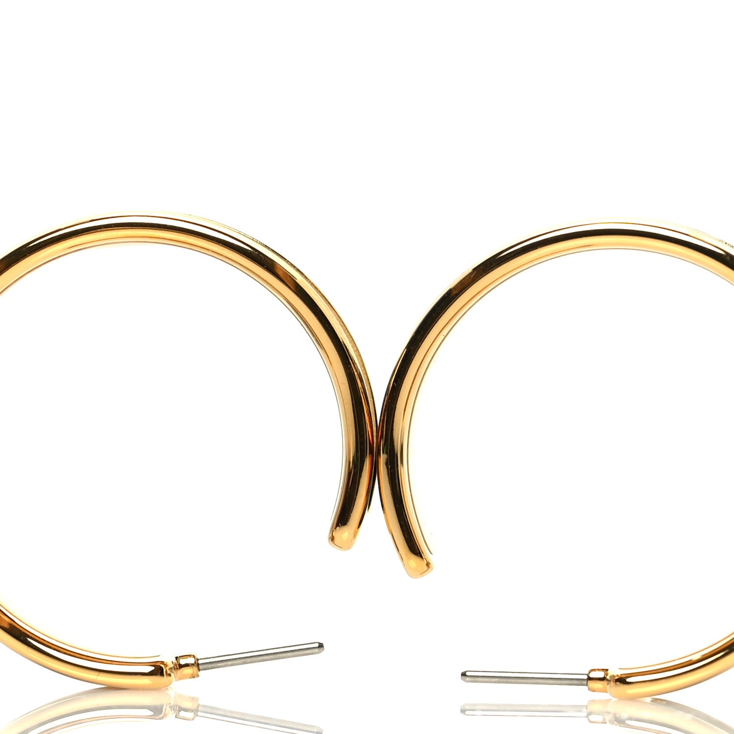 Hermes Lizard Olympe Earrings Black 3 of 4