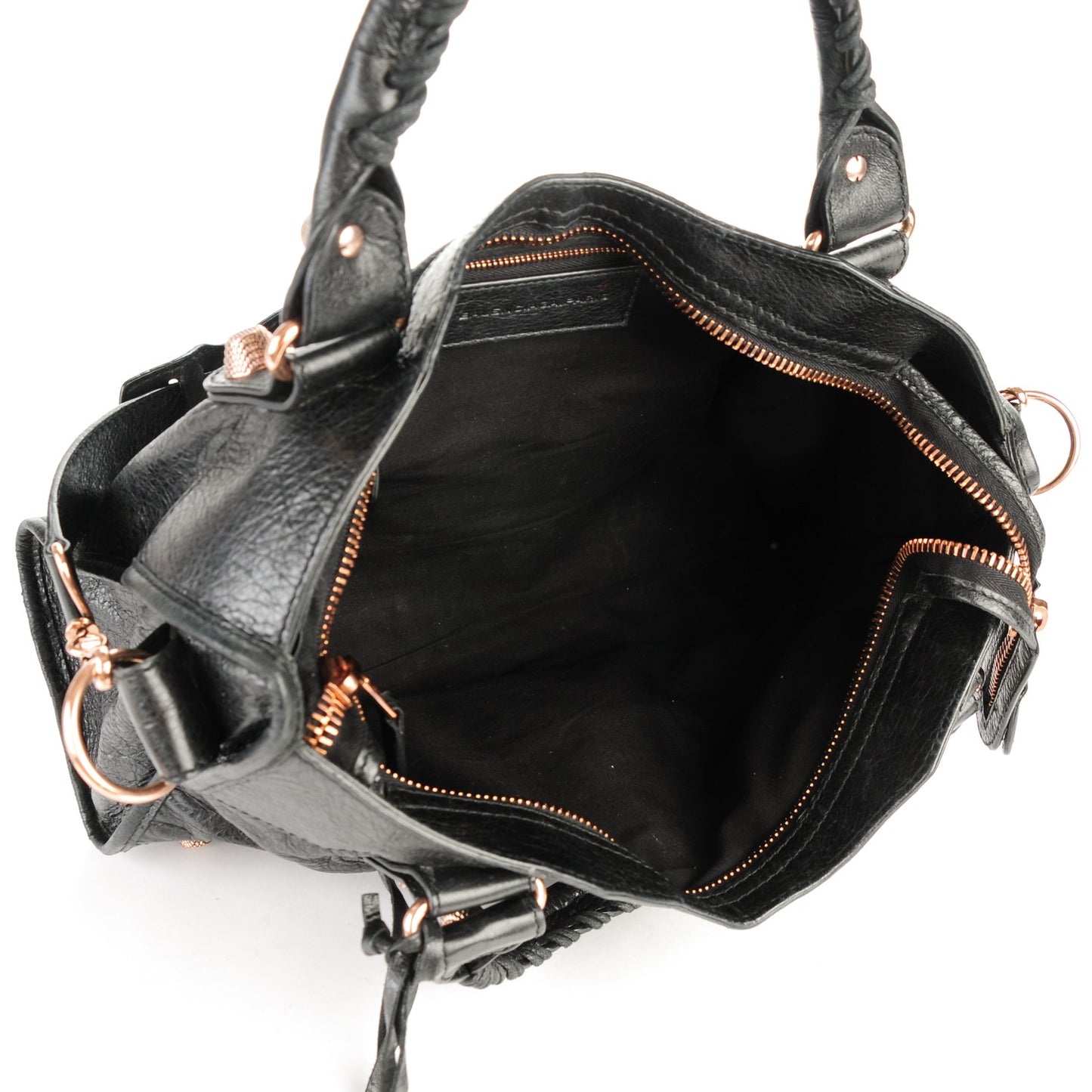 Agneau Giant 21 Rose Gold Hardware City Black