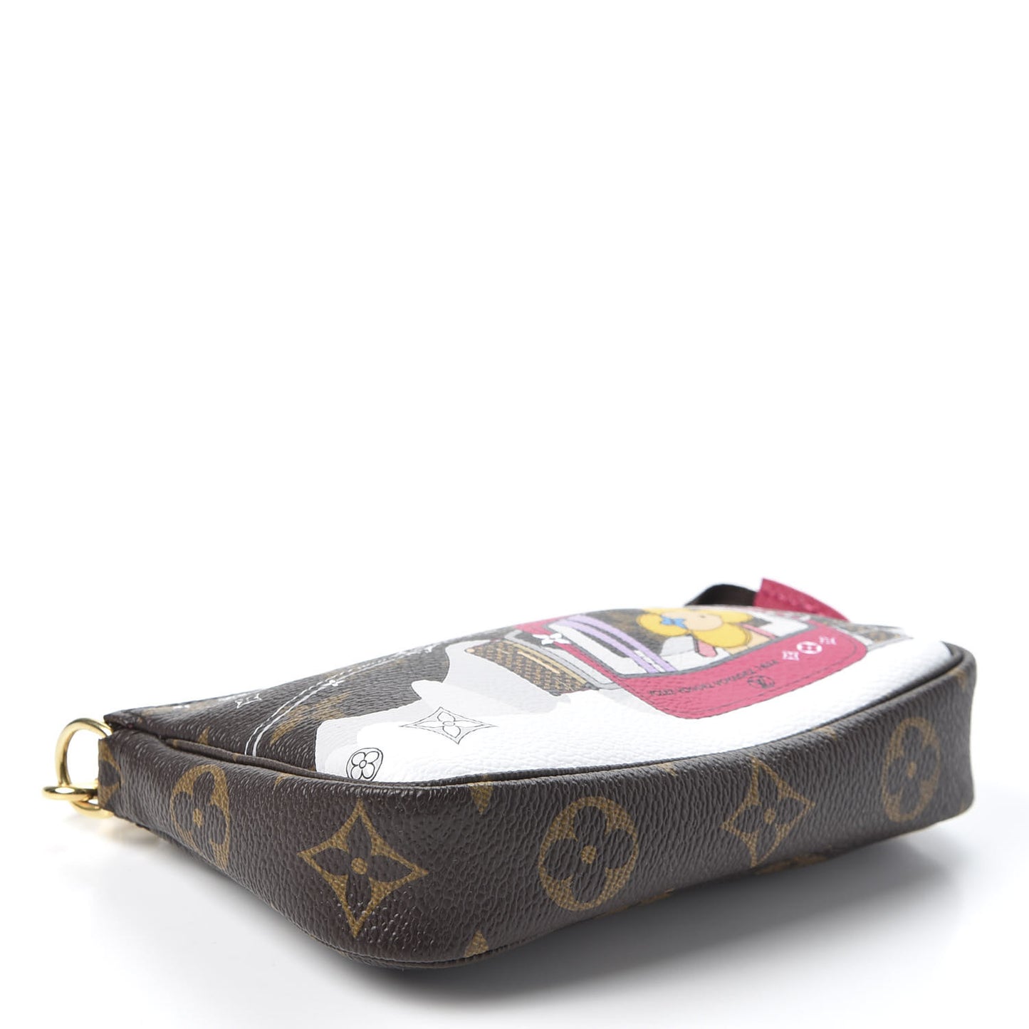 Monogram 2019 Christmas Animation Mini Courchevel Pochette Accessories Fuchsia