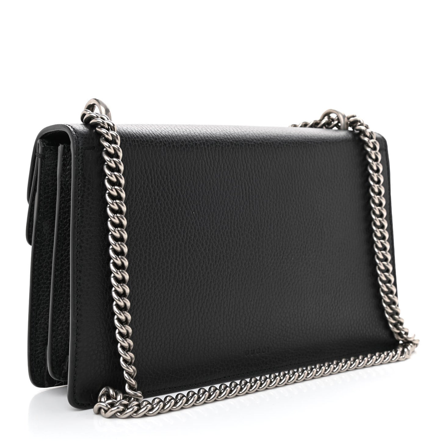 Pebbled Calfskin Small Dionysus Shoulder Bag Black