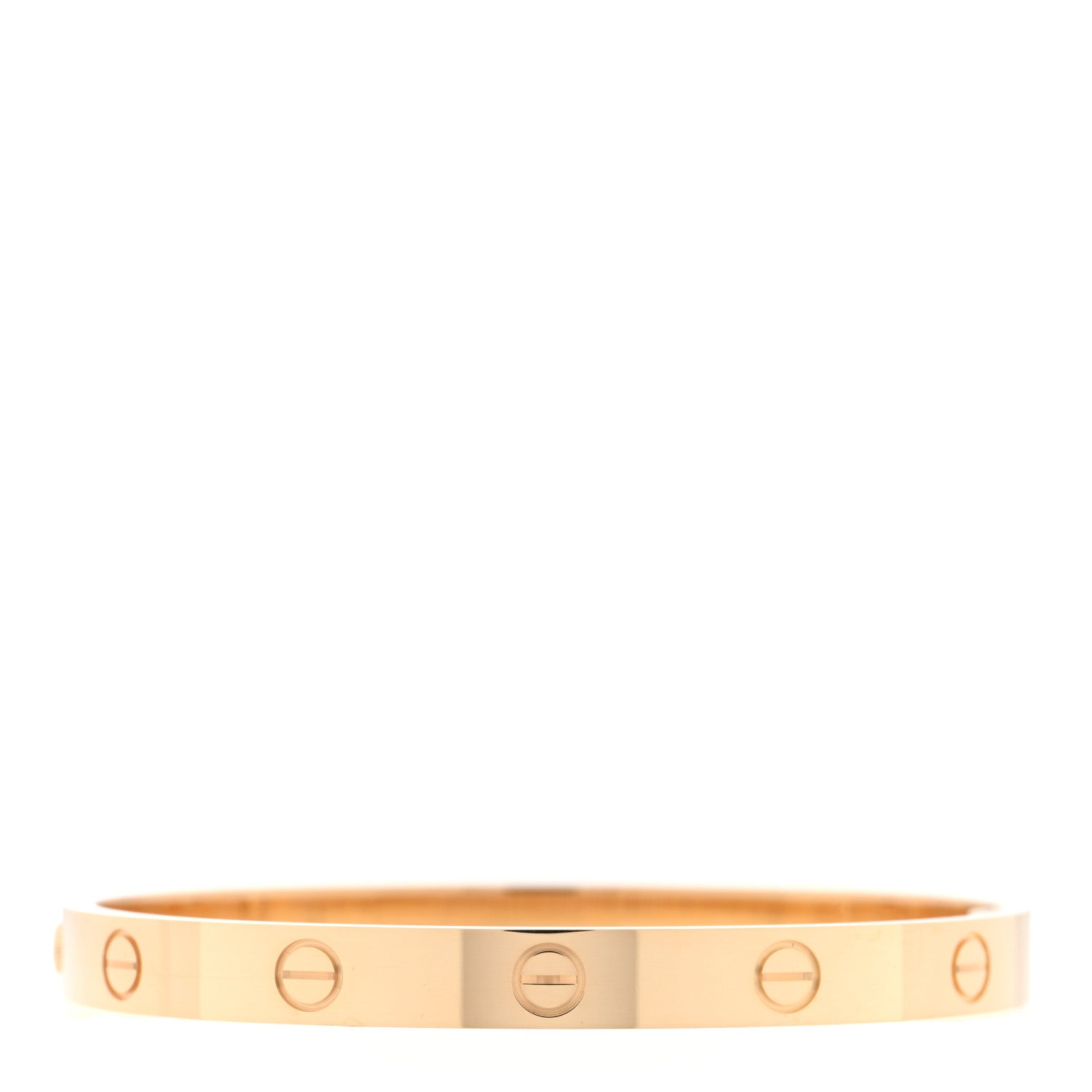 Cartier 18K Yellow Gold LOVE Single Screw Bracelet 17 2 of 7