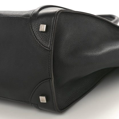 Celine Drummed Calfskin Mini Luggage Black 8 of 11