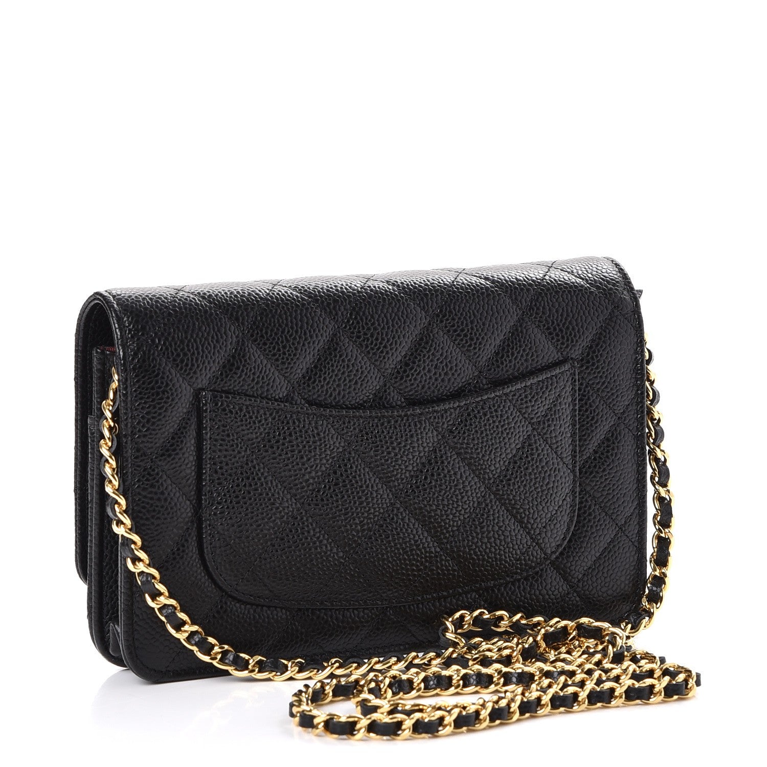 Chanel Caviar Quilted Wallet On Chain WOC Black 3 of 9