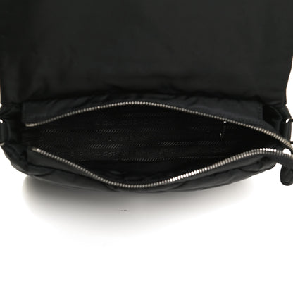 Prada Re-Nylon Quilted Padded Flap Shoulder Bag Black 5 of 10