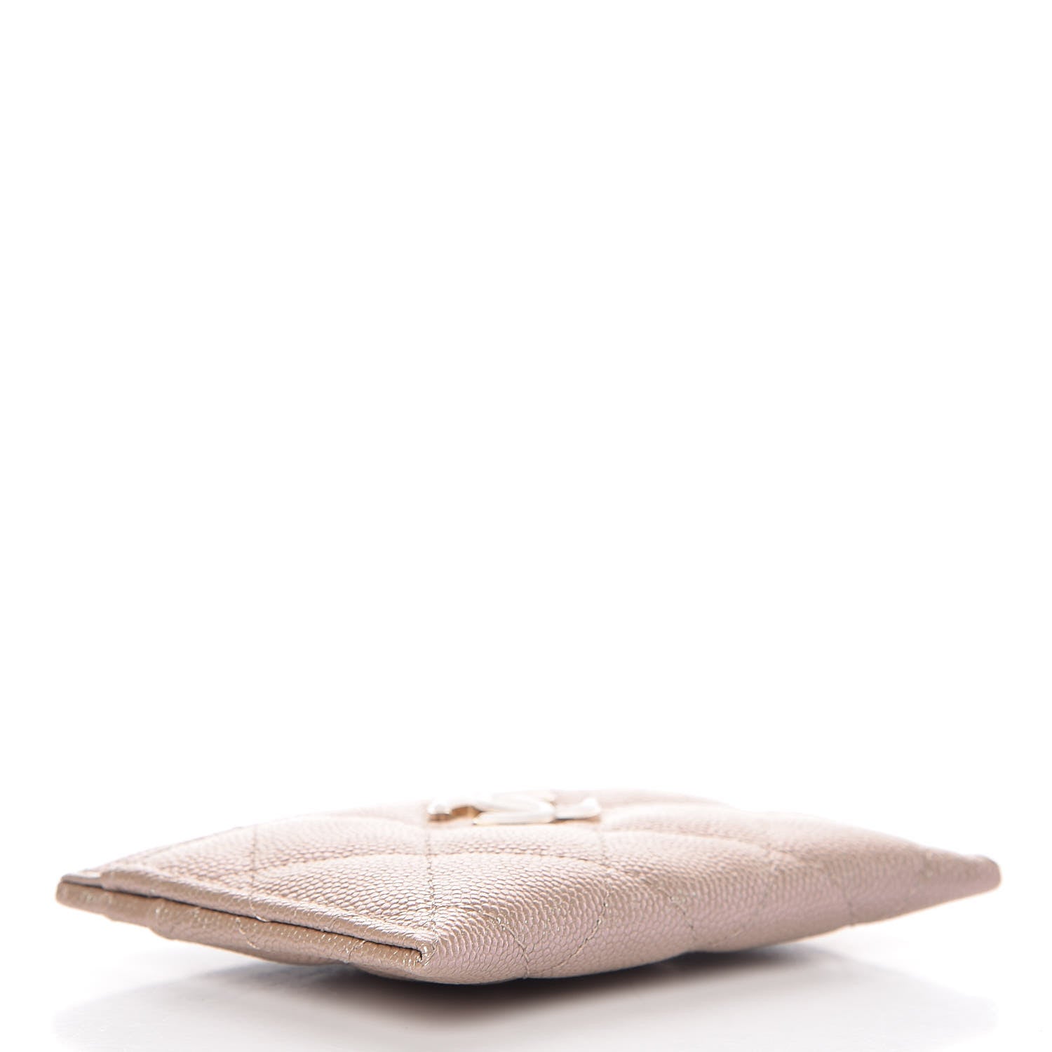 Chanel Iridescent Caviar Quilted Card Holder Beige 4 of 9