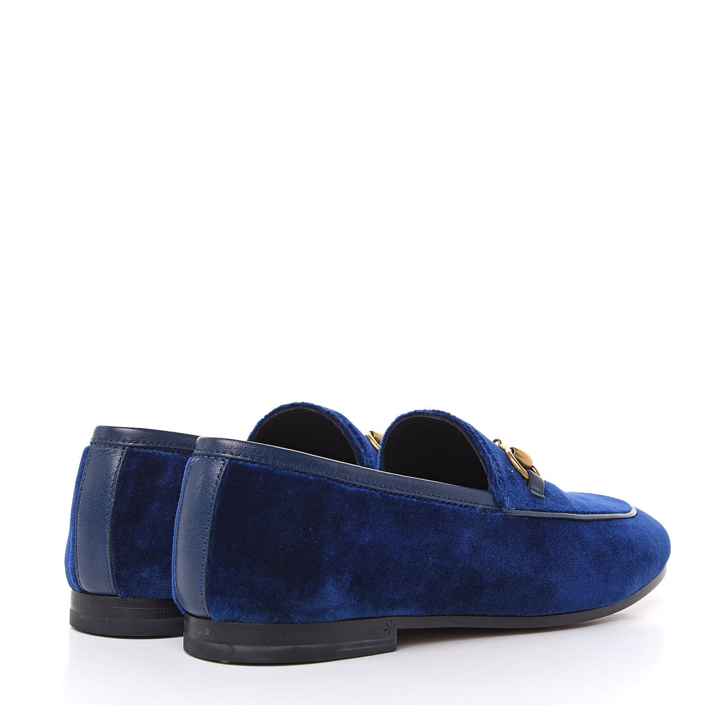 Velvet Horsebit Womens Jordaan Loafers 35 Blue Cobalt