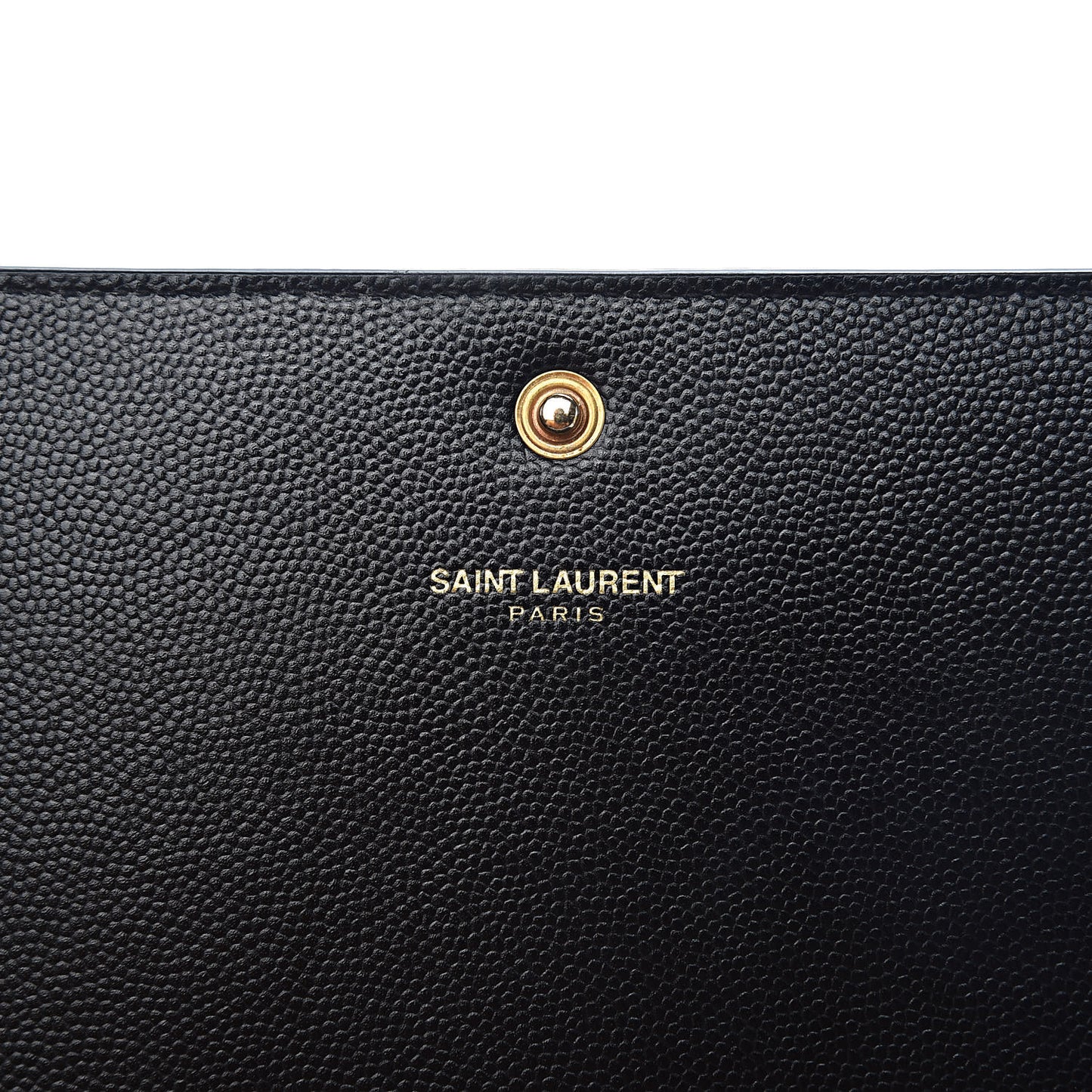 Grain De Poudre Monogram Chain Wallet Black