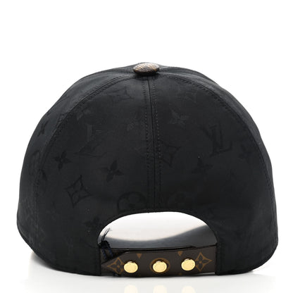 Louis Vuitton Polyester Silk Monogram LV Get Ready Cap M Black 6 of 8