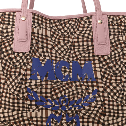MCM Visetos Large Liz Reversible Shopper Tote Soft Pink 11 of 18
