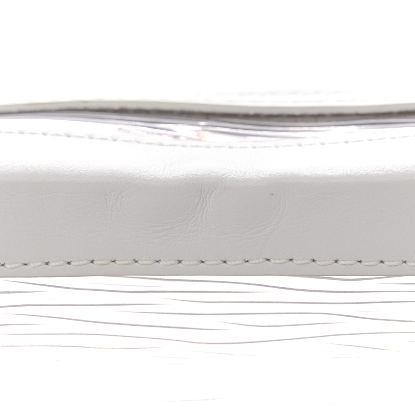 Calfskin PVC Epi Plage Soft Trunk Optic White
