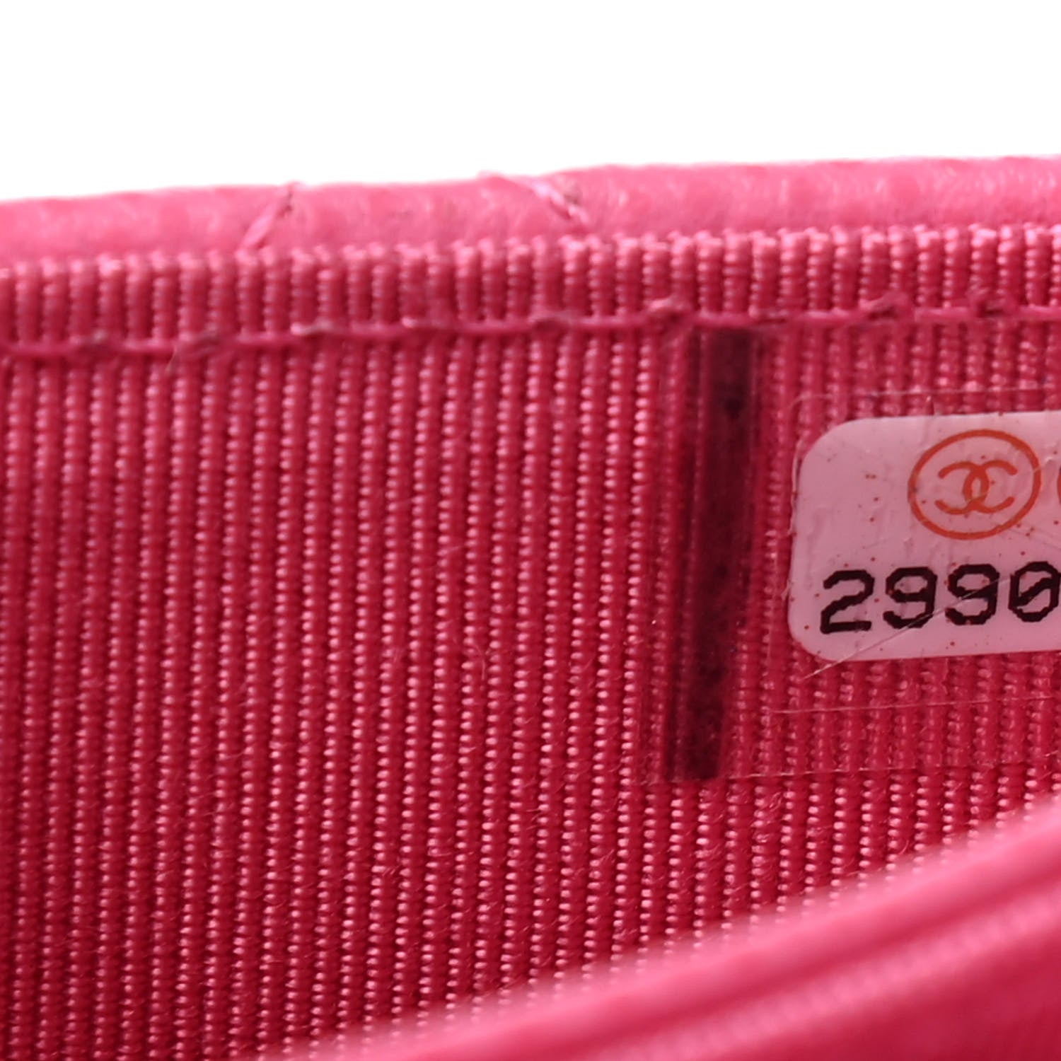 Chanel Caviar Quilted Flap Card Holder Wallet Dark Pink 8 of 8
