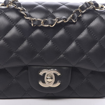 Chanel Lambskin Quilted Mini Square Flap Black 10 of 10