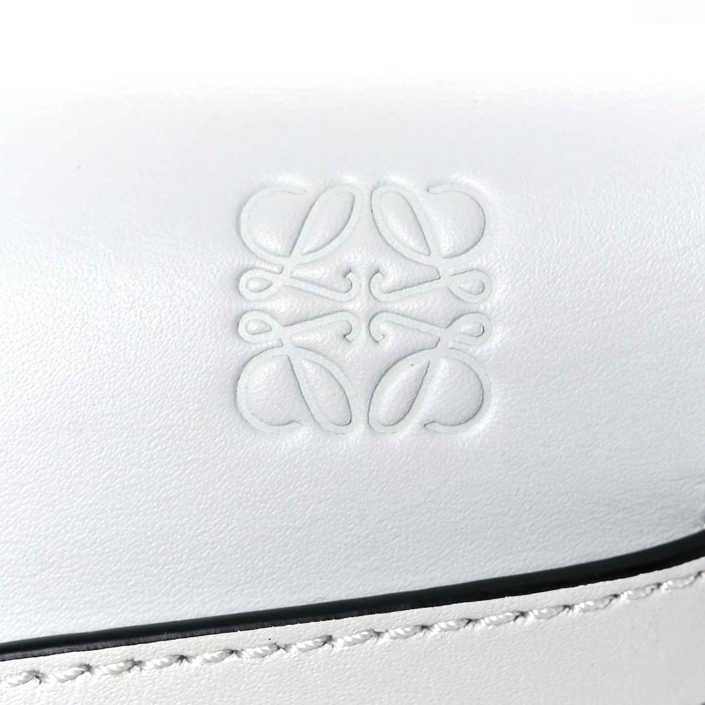 Calfskin Mini Gate Belt Bag White