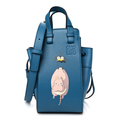 Loewe X SPIRITED AWAY Calfskin Bo Mouse Mini Hammock Shoulder Bag Lagoon Blue 1 of 12