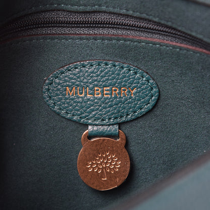 Mulberry Small Classic Grain Calfskin Small Lily Flap Ocean Green 6 of 10