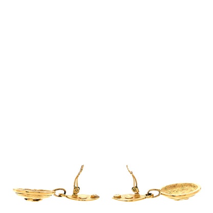 Chanel CC Drop Clip On Earrings Gold 3 of 6