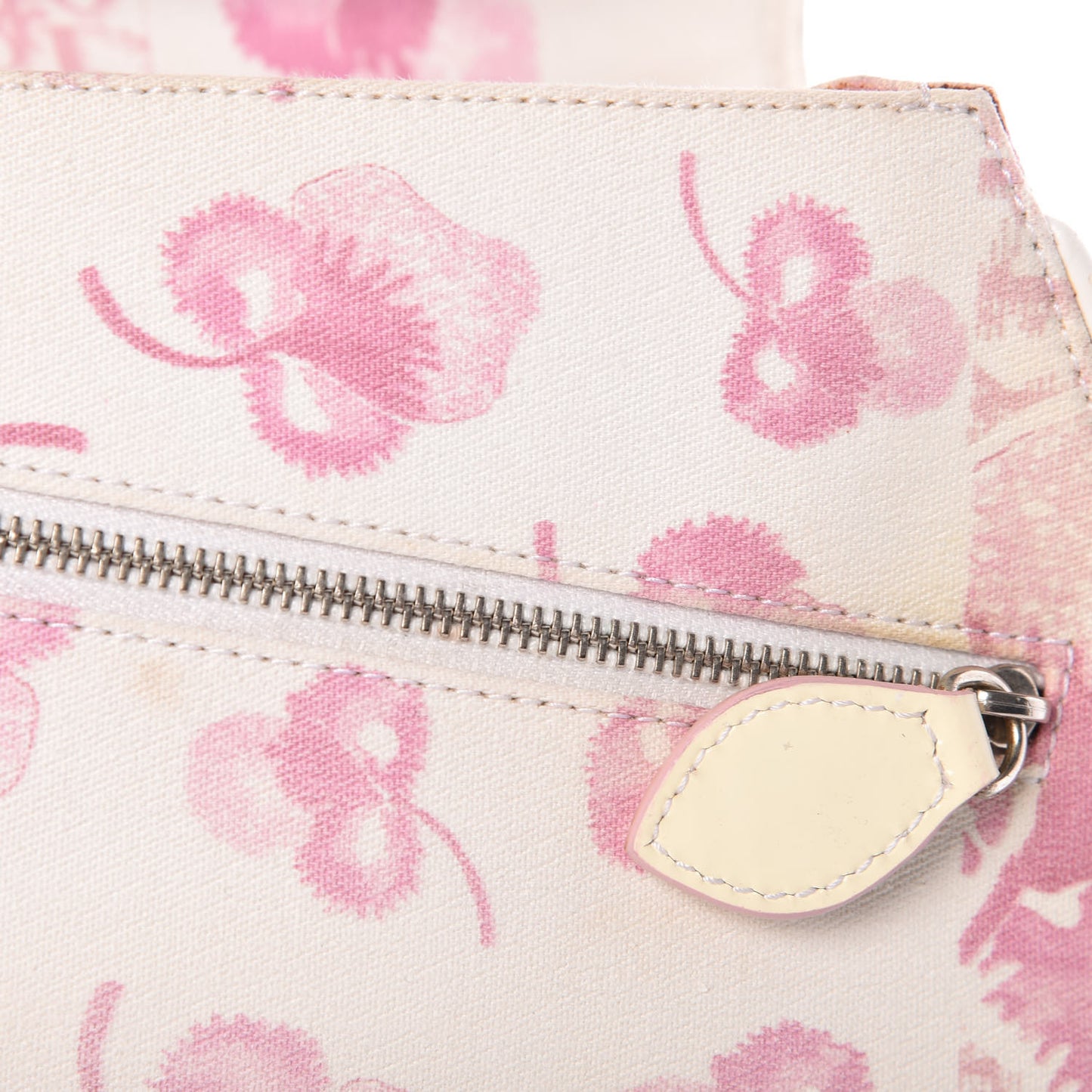 Canvas Monogram Floral Chain Shoulder Bag Pink