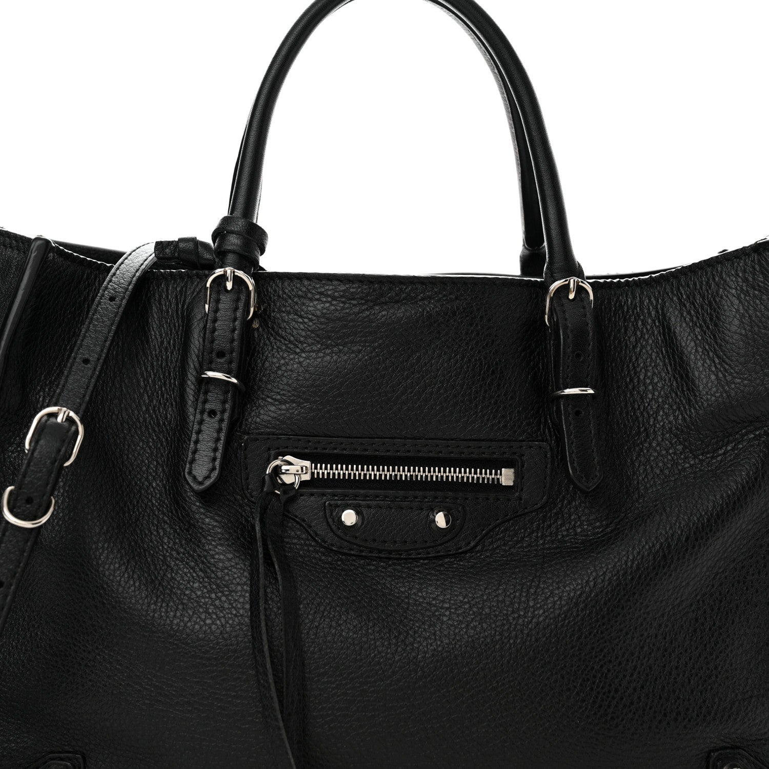 Balenciaga Calfskin Papier Mini A4 Tote Black 10 of 15
