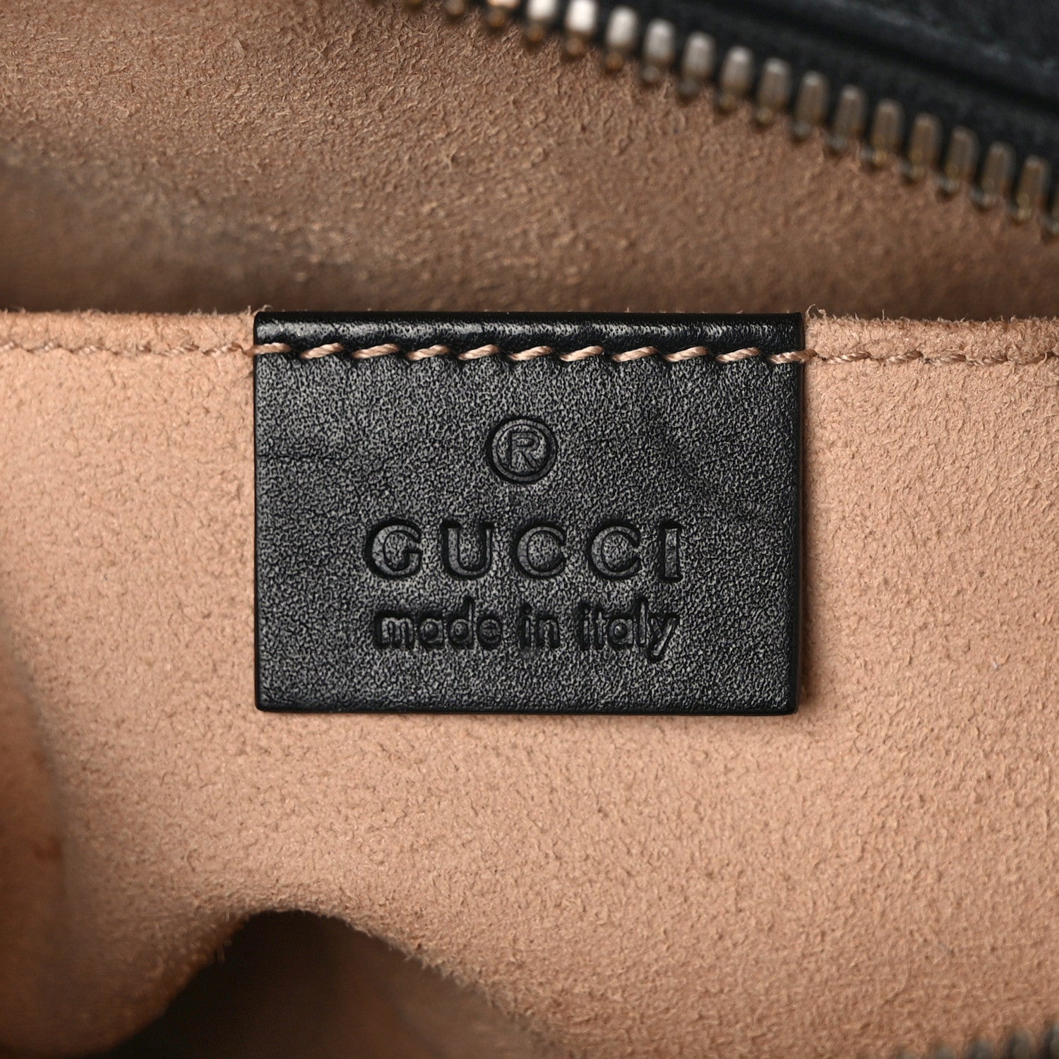 Gucci Calfskin Matelasse GG Marmont Belt Bag 95 38 Black 6 of 11
