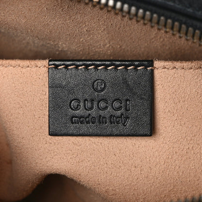 Gucci Calfskin Matelasse GG Marmont Belt Bag 95 38 Black 6 of 11