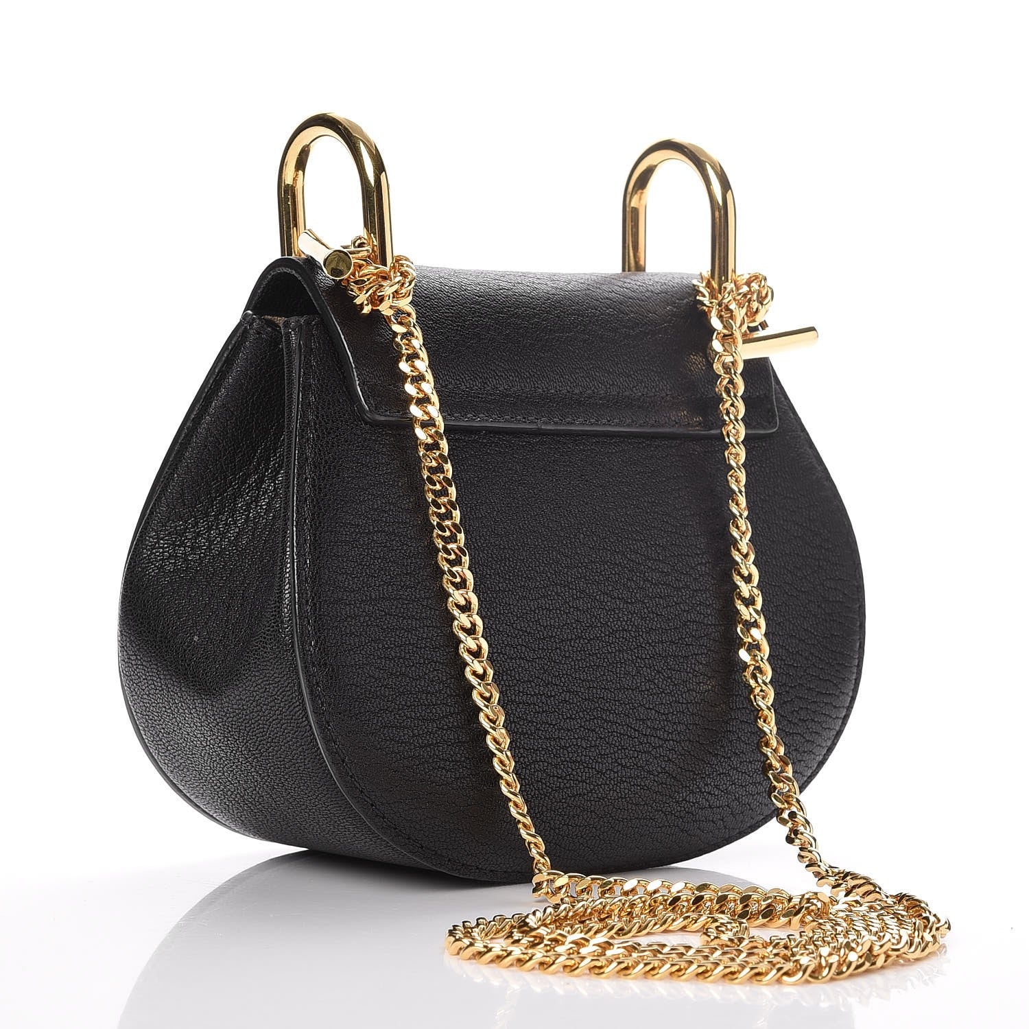 Chloe Grained Lambskin Nano Drew Shoulder Bag Black 3 of 6