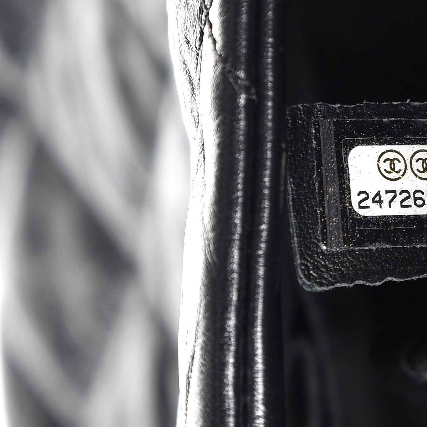 Crackled Aged Calfskin Big Bang Flap Black