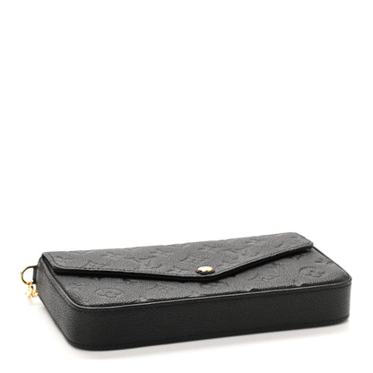 Louis Vuitton Empreinte Pochette Felicie Chain Wallet Black 5 of 8