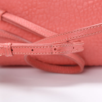 Burberry Signature Grain Calfskin Small Chichester Crossbody Clutch Bag Copper Pink 14 of 15