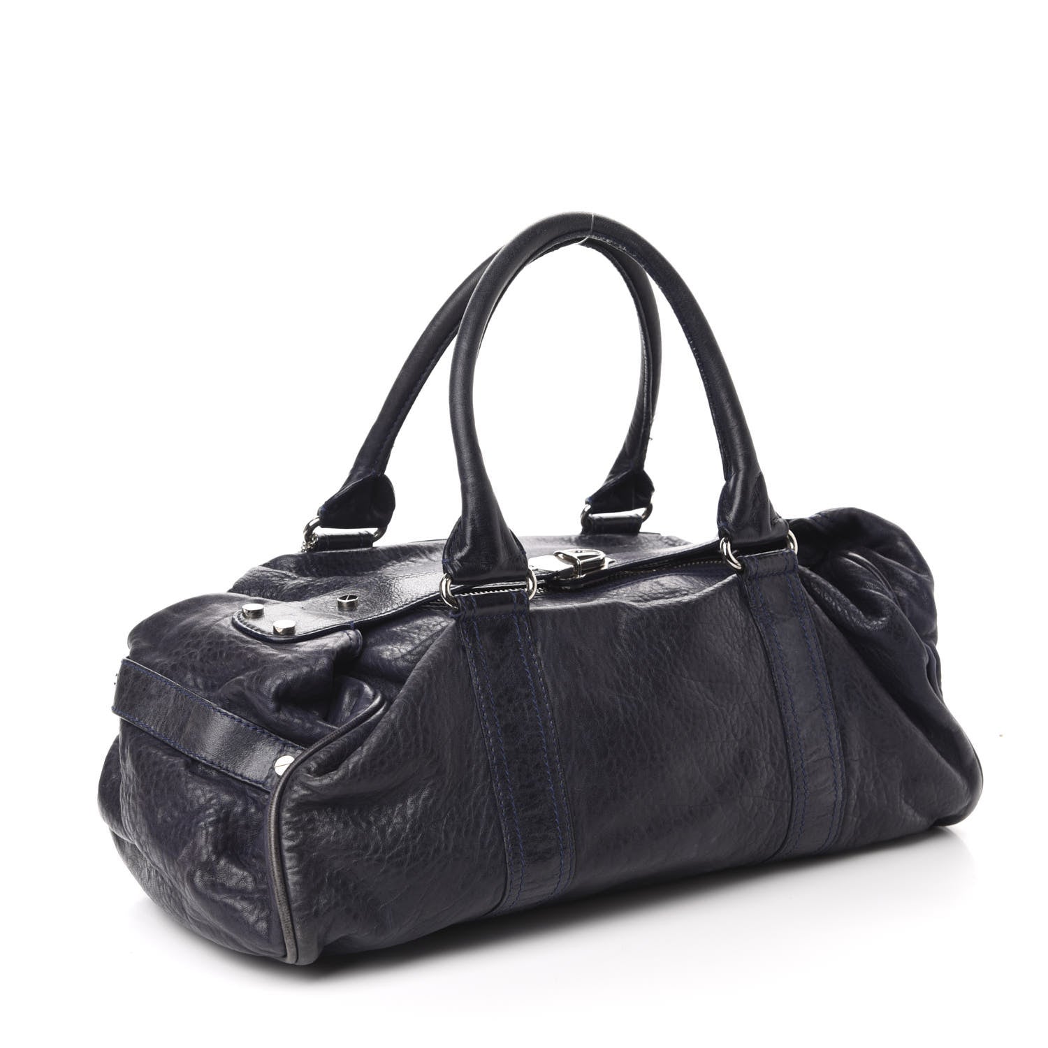 Balenciaga Agneau Whistle Shoulder Bag Marine 4 of 12