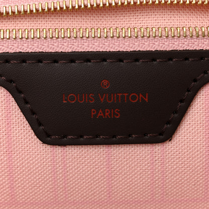 Louis Vuitton Damier Ebene Neo Neverfull MM Rose Ballerine 7 of 11