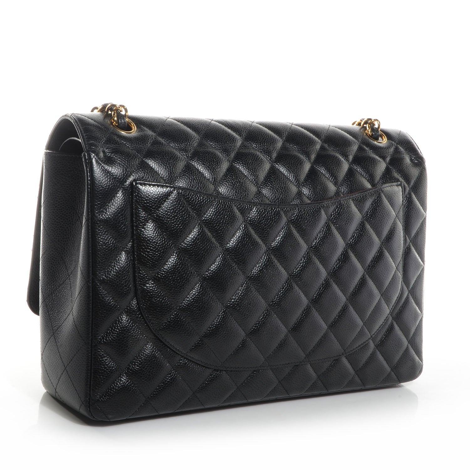 Chanel Caviar Quilted Maxi Double Flap Black 3 of 8