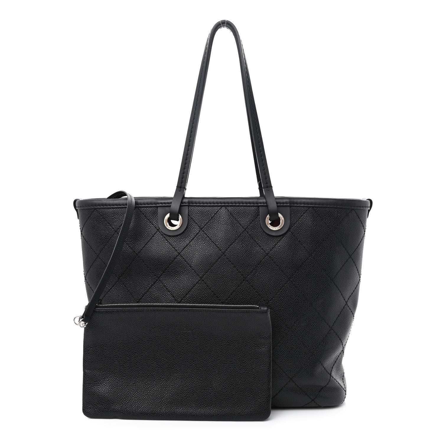 Chanel Grained Calfskin Shopping Fever Tote Black 1 of 14
