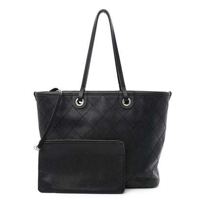 Chanel Grained Calfskin Shopping Fever Tote Black 1 of 14