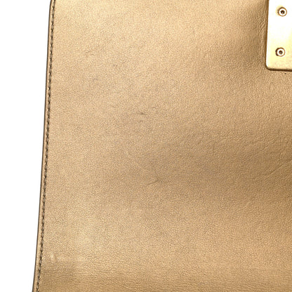 Chanel Metallic Patent Calfskin Quilted Medium Boy Flap Gold 13 of 19