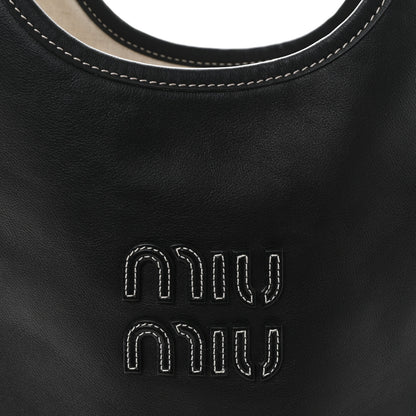 Miu Miu Nappa Ivy Bag Black 7 of 9